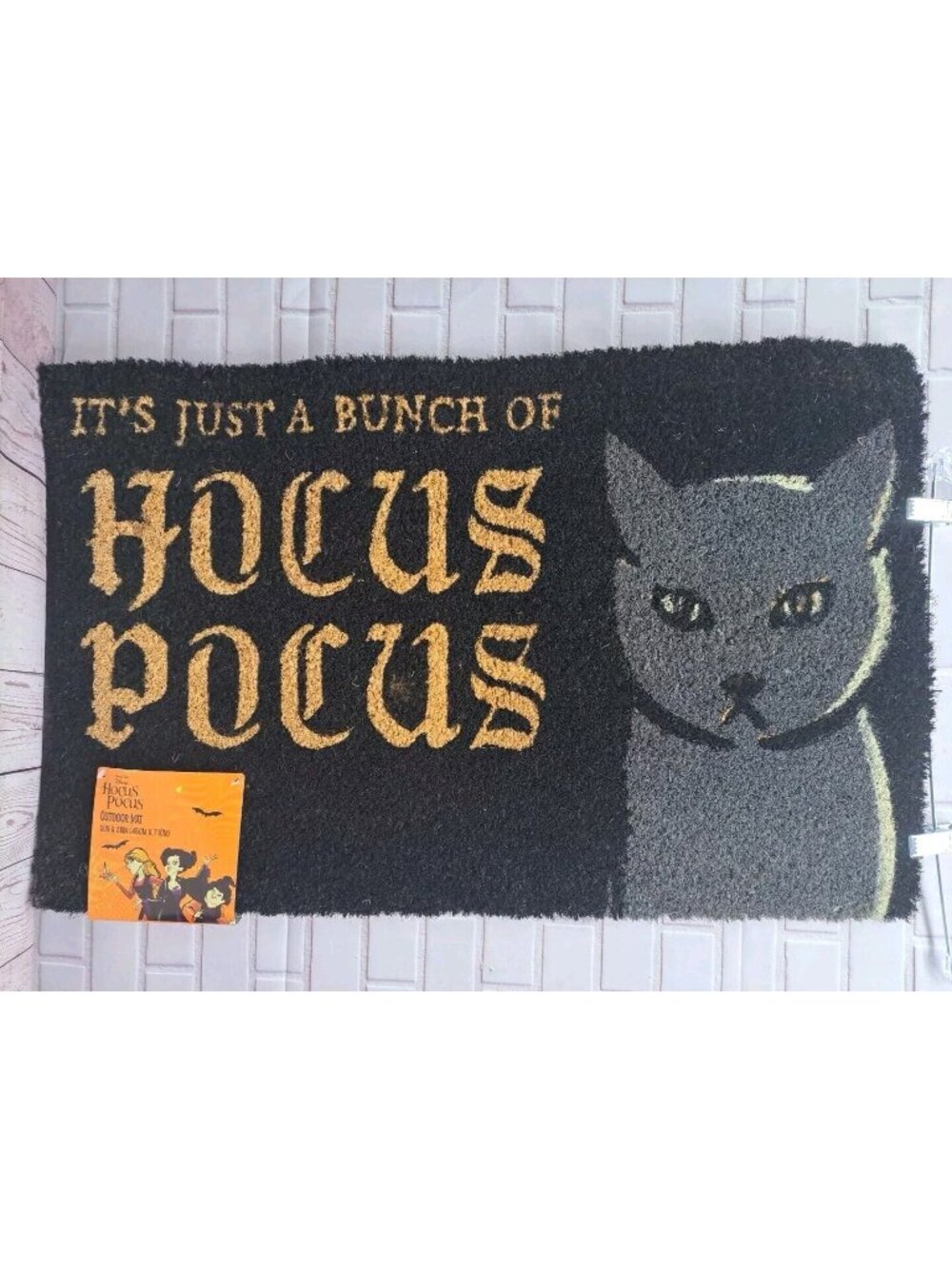 NWT Disney Halloween Its Just A Bunch Of Hocus Pocus 18x28 Mat Sanderson Sisters